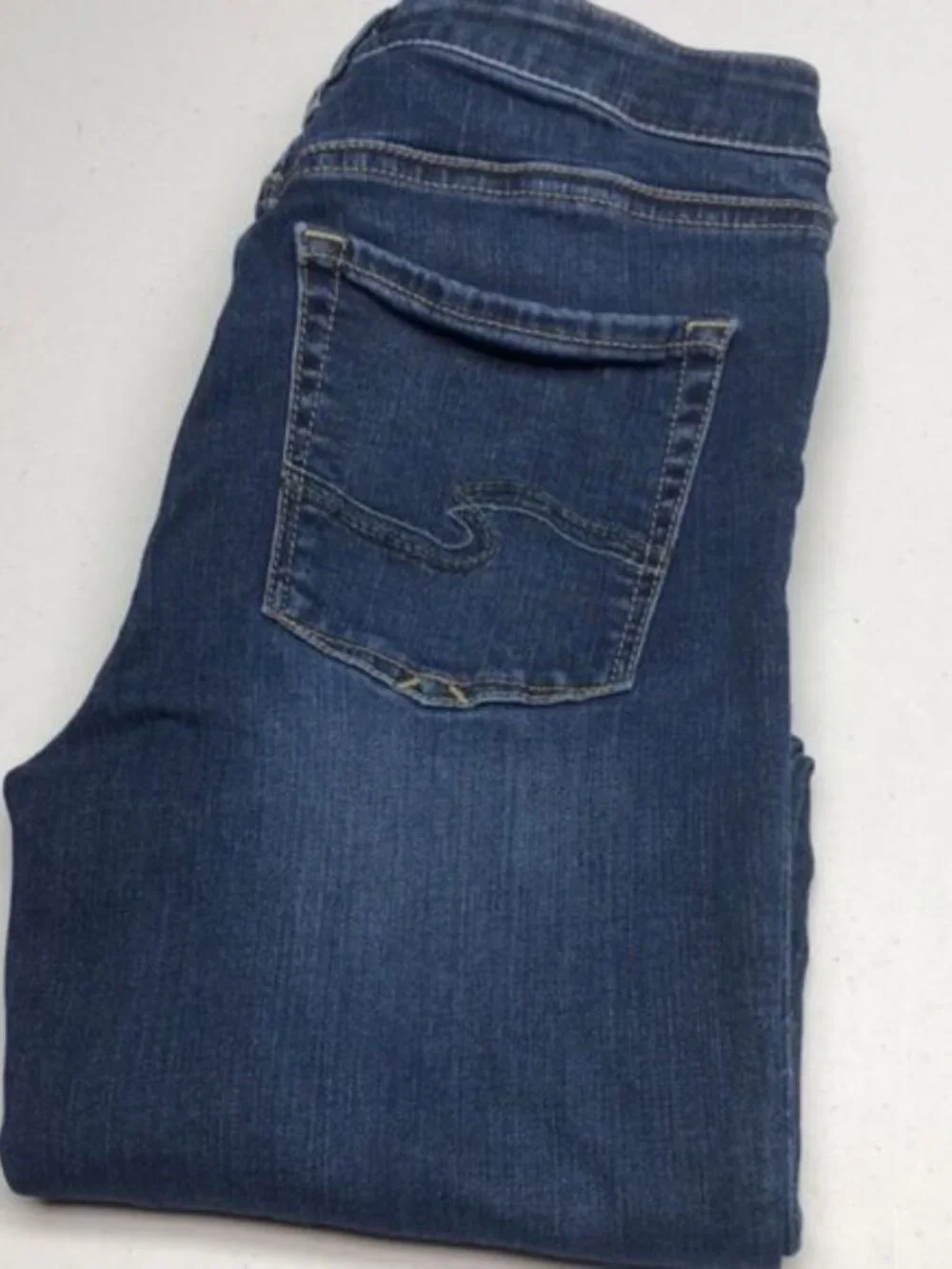 RARE VINTAGE SILVER BLEECKER  SUPER SKINNY JEANS 26x29 🦋